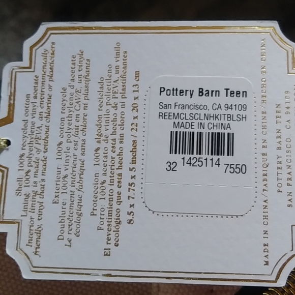 COPY - Pottery Barn Teen The Blush Kitty Classic Lunch Bag - NWT - Picture 4 of 7